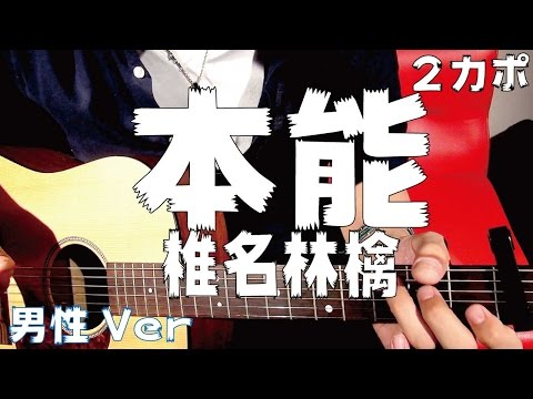 【ギター】 本能 / 椎名林檎 (8つ下げ男性用Ver) 初心者向け コード