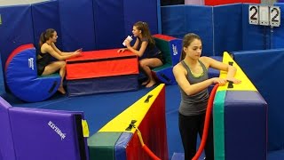 AWESOME GYMNASTICS MAT FORT!