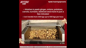 Berhenti Buang-buang Waktu! Kupas Jahe & Sayuran Akar CEPAT dengan Mesin Cuci & Pengupas Hytek!