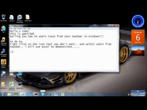Cara ikon disematkan pada Windows 7 taskbar