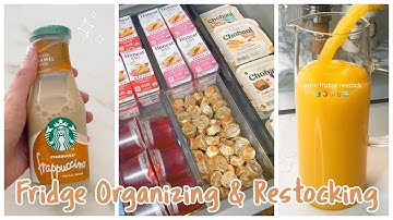 ~1 Hour ✨Fridge Organizing and Restocking Videos | ASMR Satisfying 🎙️| TikTok Compilations No Music
