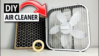 How to Make an Air Cleaner to Reduce Wildfire Smoke Indoors - DIY Filter Purifier