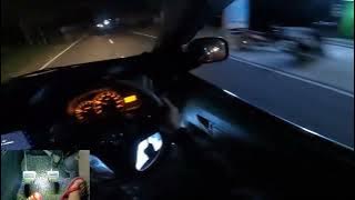 POV Drive Avanza Sambil Latiahan Nyetir di Malam Hari