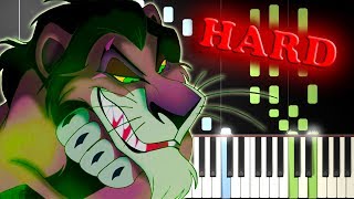 Video thumbnail of "BE PREPARED from THE LION KING - Piano Tutorial"