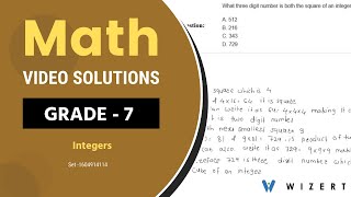 Maths Integers problems for Grade 7 with answers - Set 1604914114