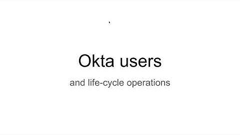 Okta for beginners |  Okta user creation and lifecycle operations #okta #oktauser #lifecycle #iam