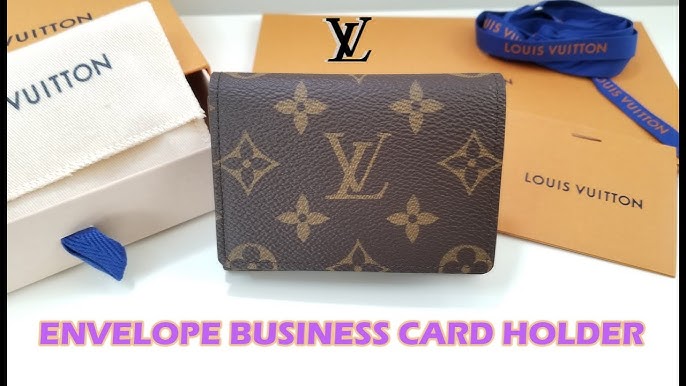 LOUIS VUITTON Business Card Holder Unboxing 