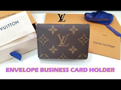 Unboxing LOUIS VUITTON Envelope Business Card Holder  - How Many Cards Can Fit In Card Holder