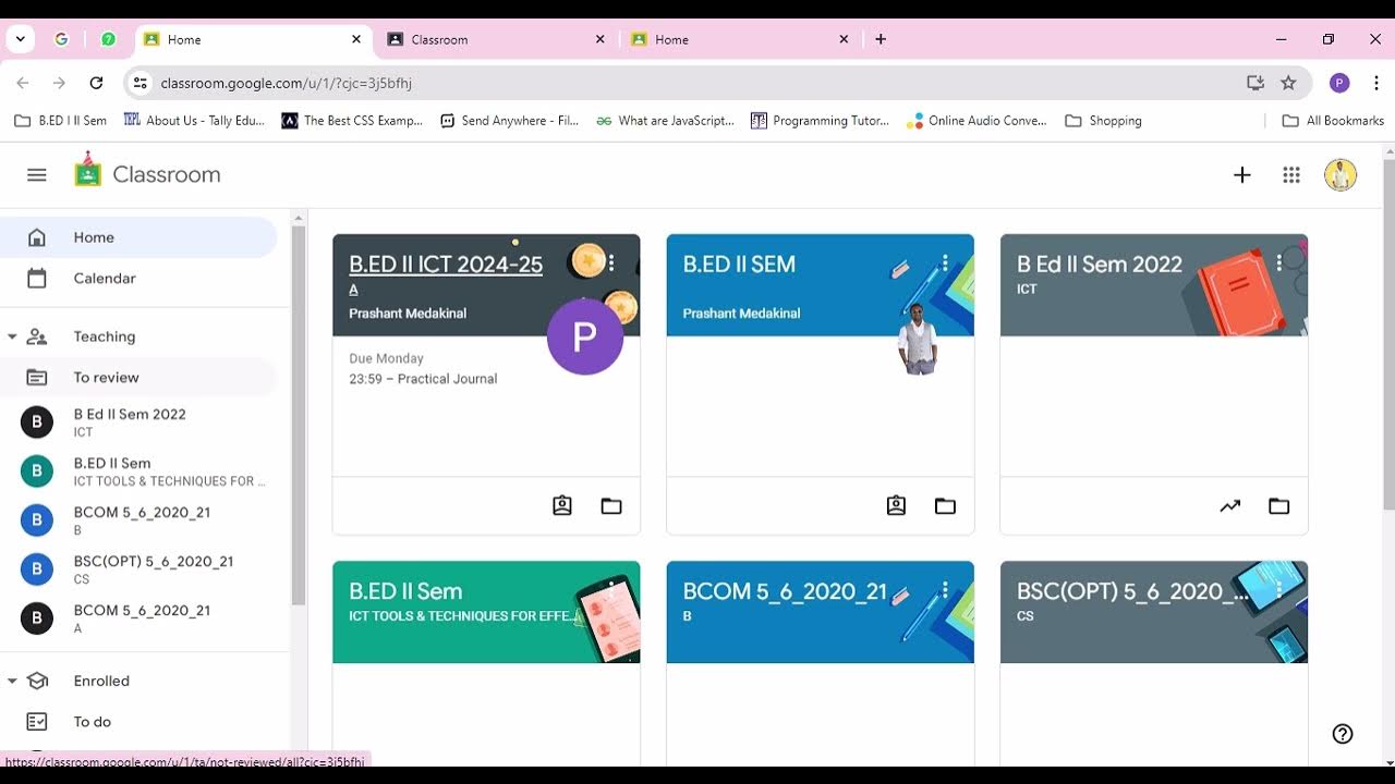How to create google classroom for b ed students youtube