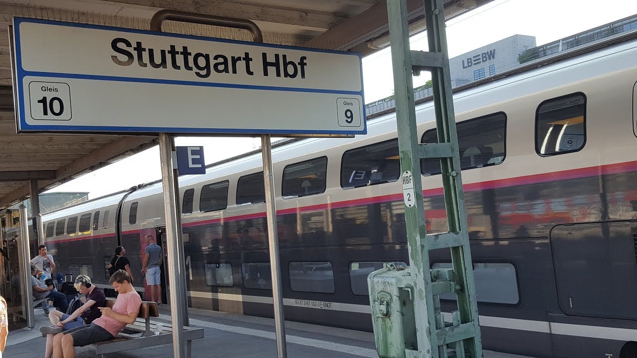 International Tgv In Stuttgart Hbf Tgv9570 Paris Est Youtube