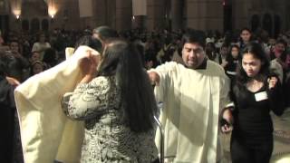baptisms at the Easter Vigil, Shrine of the Sacred Heart