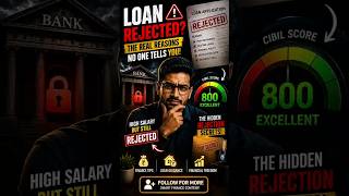 800 CIBIL Score… Fir Bhi Loan Reject?! 😳 #cibil_score #cibilscore
