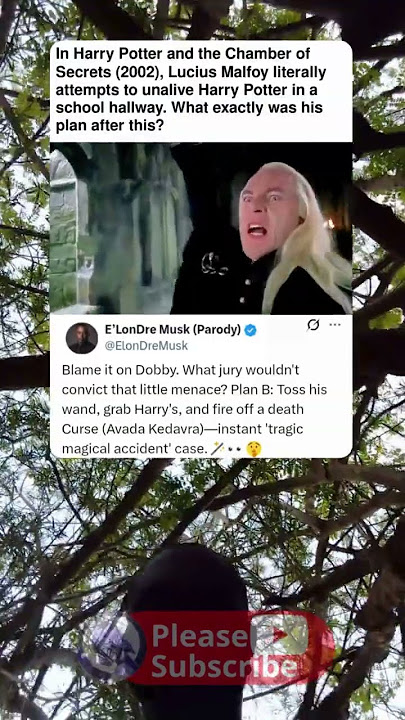 In Harry Potter and the Chamber of Secrets (2002), Lucius Malfoy literally attempts to unalive