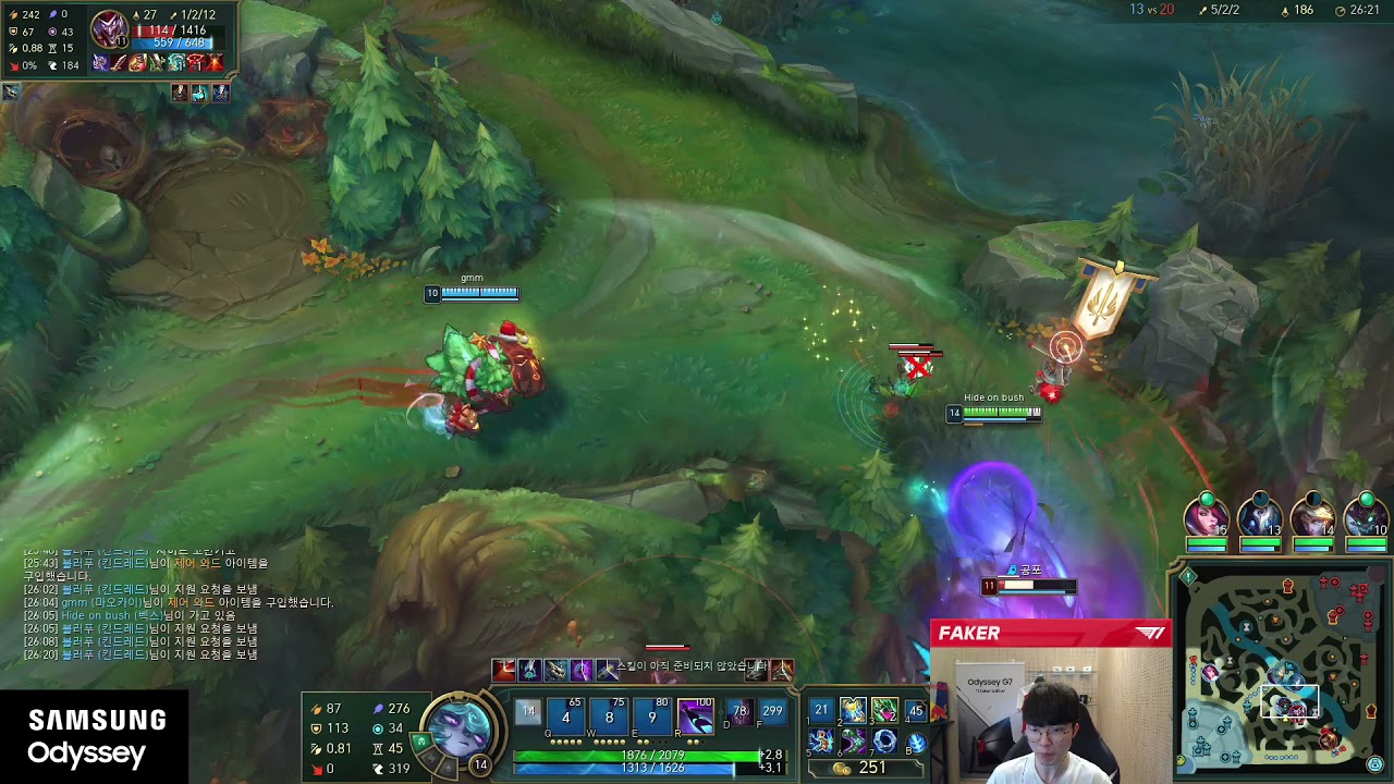 Faker os smacking shaco.