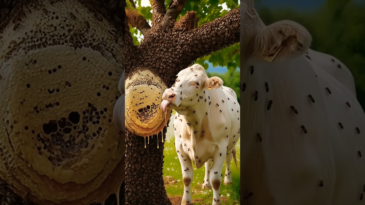 🐝🐄 A Breath-Taking Rescue from a Bee Attack😭