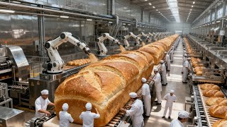 Inside a Giant Bread Factory: From Wheat Grain to Freshly Baked Loaf (Full Process)