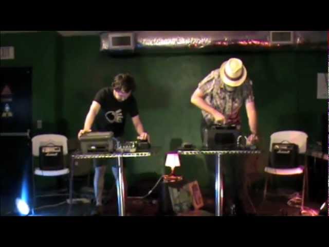Steve Ladensack and Andrew Chadwick at Laboratory Music 5 - electronics and turntable
