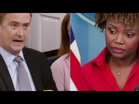 Whoa! Peter Doocy brought Karine Jean-Pierre to emotions!...😬😬😬