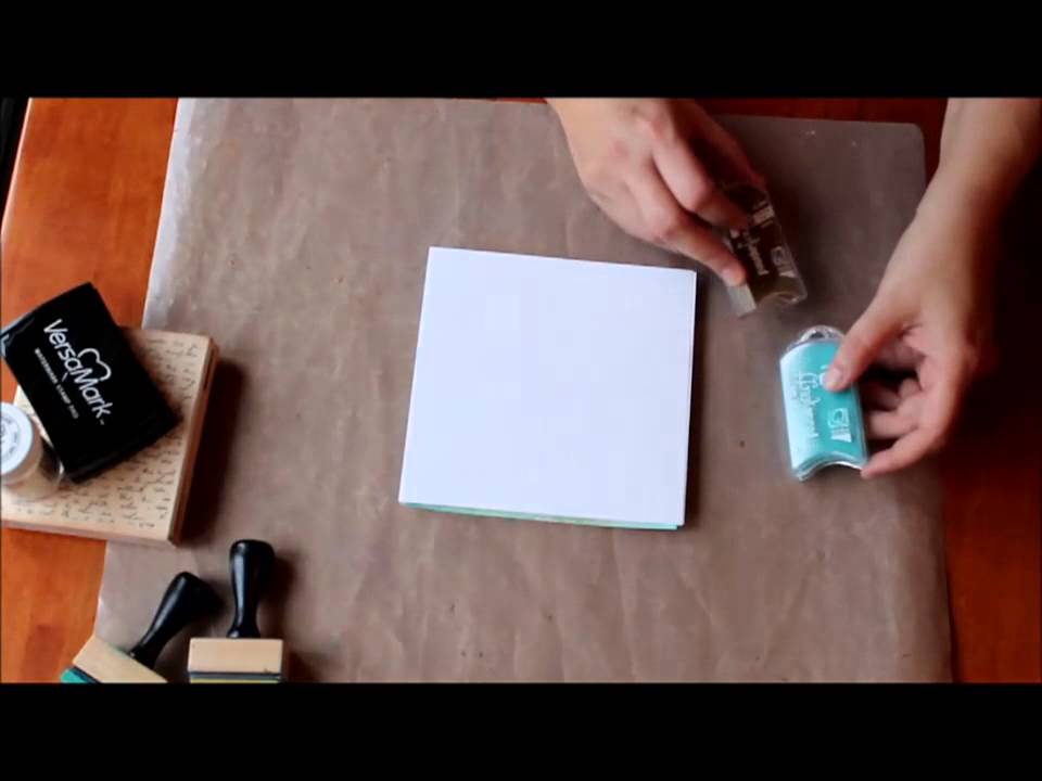 Resist Technique using Powder Puff Chalking Inks from Quick Quotes