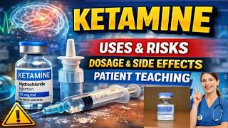 KETAMINE- Generic Name, Drug class, Brande Name ,Precautions , How to use,  Side Effects