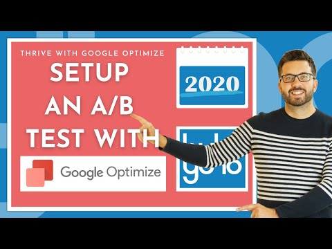 How do I setup a A/B split test with Google optimize 2020