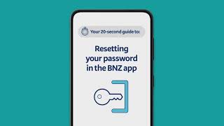 Resetting your password in the BNZ app screenshot 2