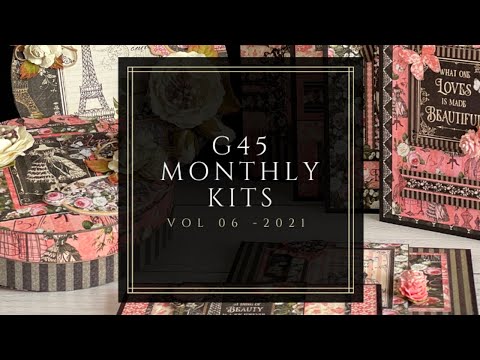 Graphic 45 Monthly Class Series Vol 9 2022 - Cafe Parisian Trifold Wat –  Button Farm Club