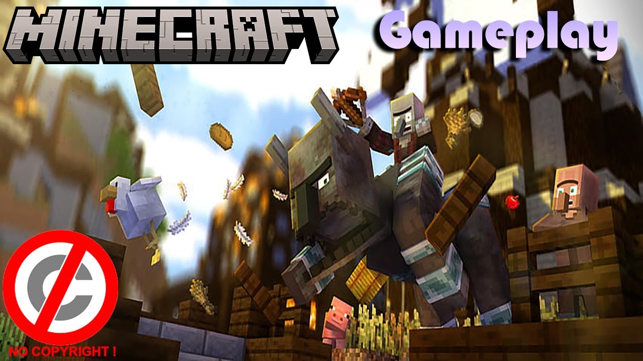 Free Minecraft defending a village Gameplay - YouTube