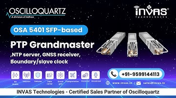 OSA 5401 SFP-based PTP Grandmaster, NTP Server, GNSS Receiver | INVAS Technologies | NTP-PTP Clock