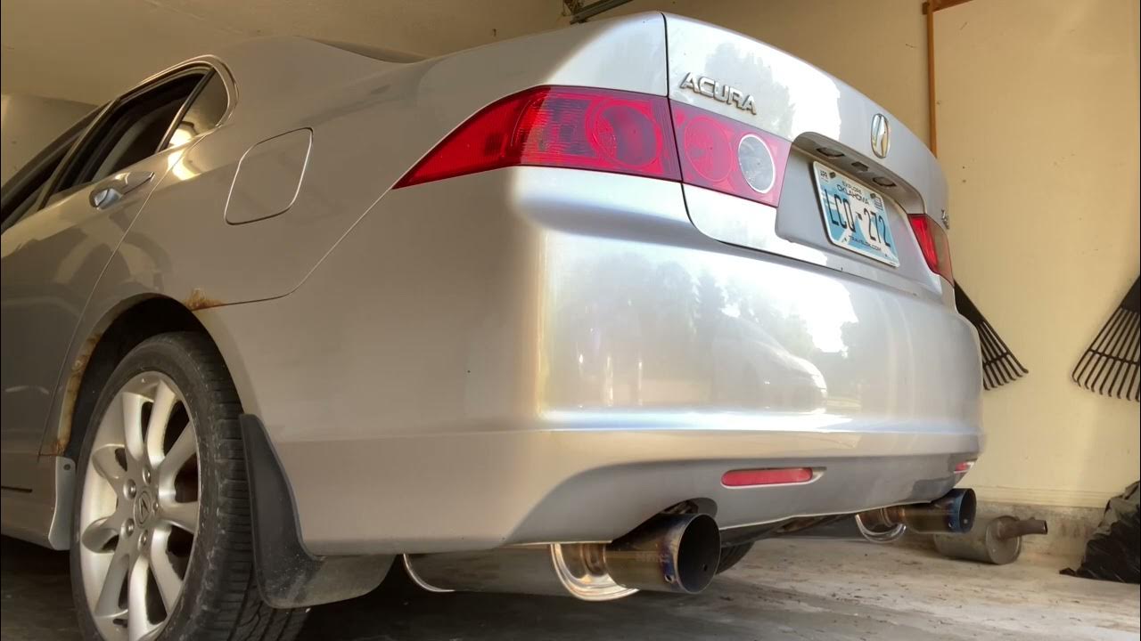 Acura TSX PLM header and Exhaust - YouTube