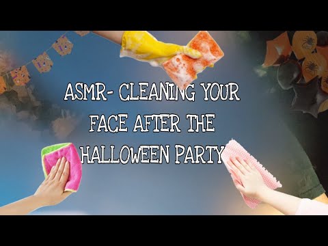 ASMR | Washing Your Face After The Halloween Party [Close Up Personal Attention]