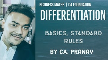 Differentiation Basics | Calculus (Easy) | For CA Foundation Maths