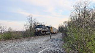 NS Mixed Freight Train Heads North With Rear DPU 3/22/2026