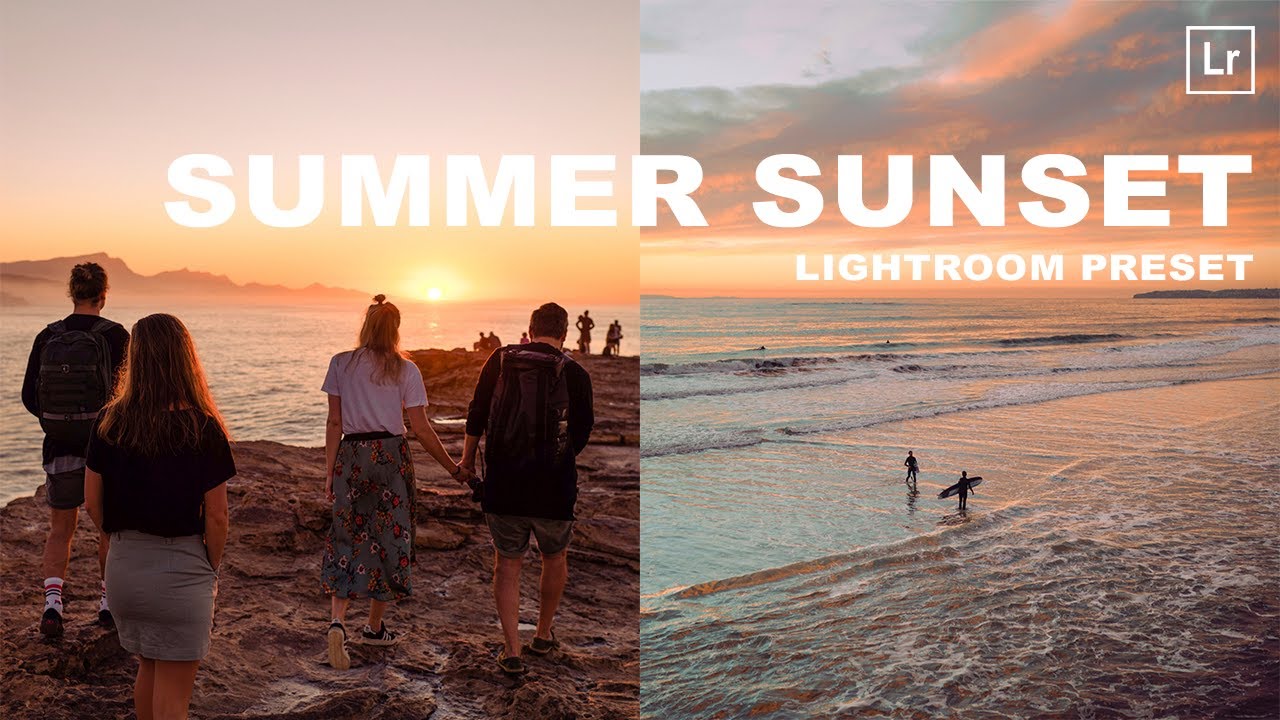 Warm Summer Sunset Pink Golden Hour | Free Lightroom Preset Tutorial for Mobile and Desktop CC
