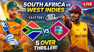 Unbelievable Last Over! 😱 SA vs WI Final | Real Cricket 2026 Gameplay @RealCricket  screenshot 2