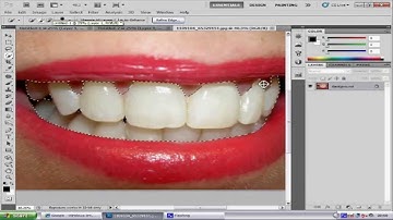 photoshop CS5 teeth whitening tutorial