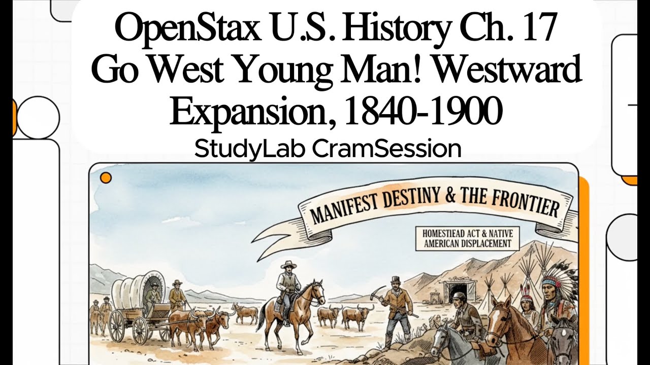 OpenStax U.S. History Ch. 17 — Go West Young Man! Westward Expansion ...