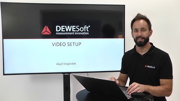 How to set up a video samera in DewesoftX | Video data acquisition tutorial