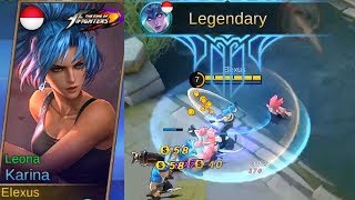 Karina Special Free Kof Skin Leona Gameplay Generous Moonton..? - Bingo Event Mobile Legends