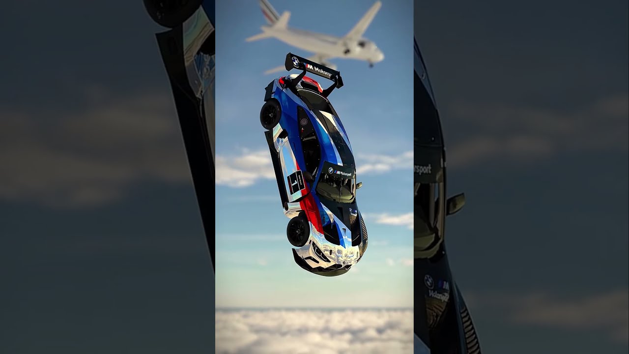 BMW M4 GT3 in the Sky?! ✈️🏎️ #shorts