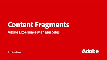 Structure Content with AEM Sites Content Fragments | Adobe for Business
