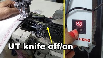 Pegasus flatlock sewing machine, HO HSING GD-60 UT kinfe off on program