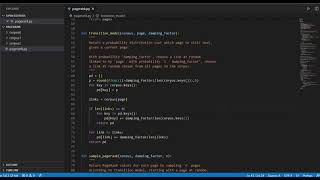 CS50 AI 2020 Project 2a  Pagerank