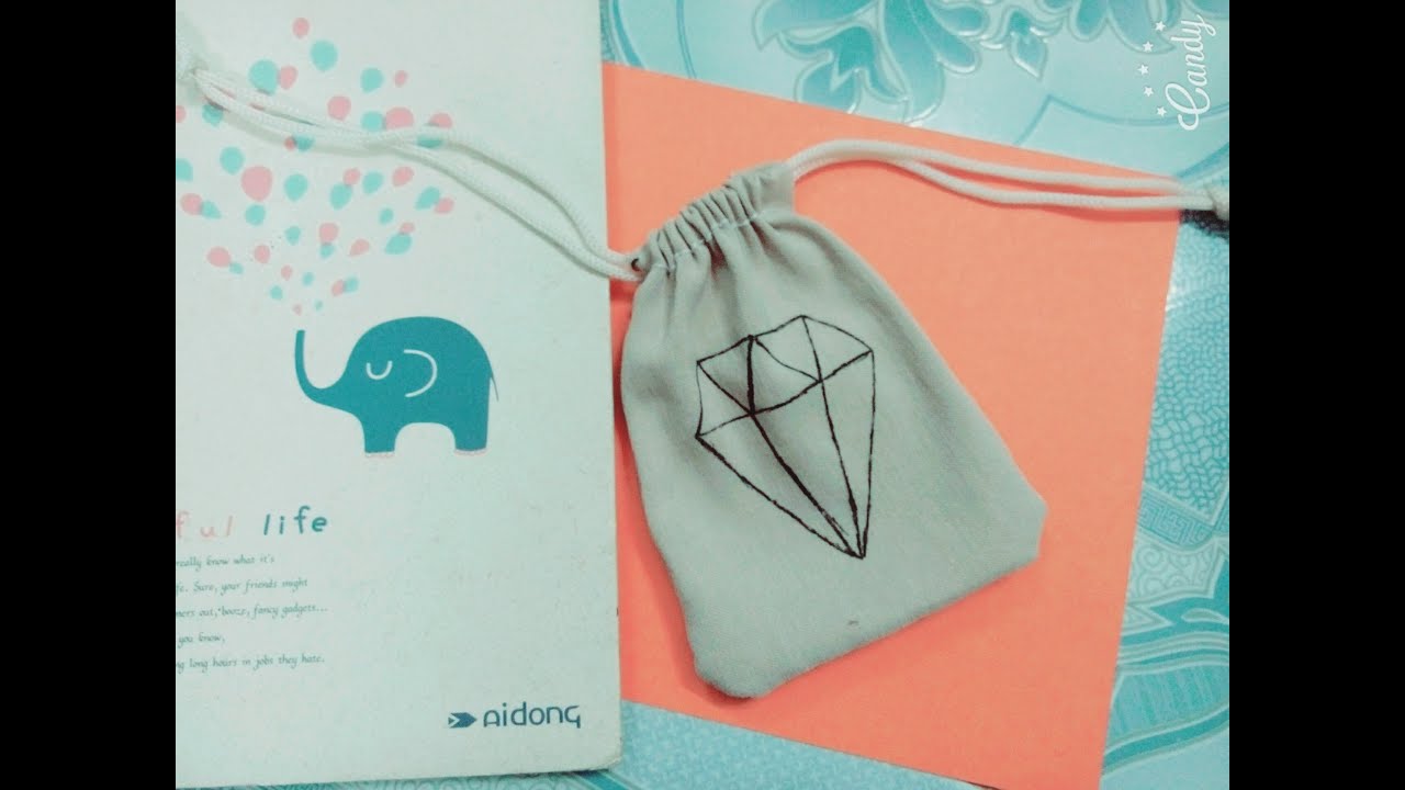 [DIY] #1 DIY DRAWSTRING BAG/ Cách may túi rút - YouTube