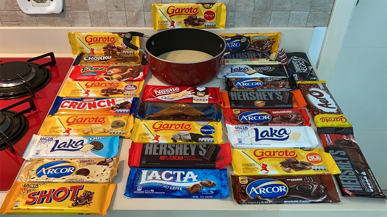 FIZ UM MEGA BRIGADEIRO COM TODAS AS BARRAS DE CHOCOLATES DO MERCADO! (Foram muitas) FIZ UM MEGA BRIGADEIRO COM TODAS AS BARRAS DE CHOCOLATES DO MERCADO! (Foram muitas)