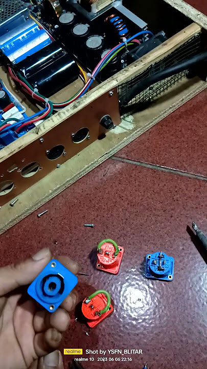 ganti spikon power amplifier