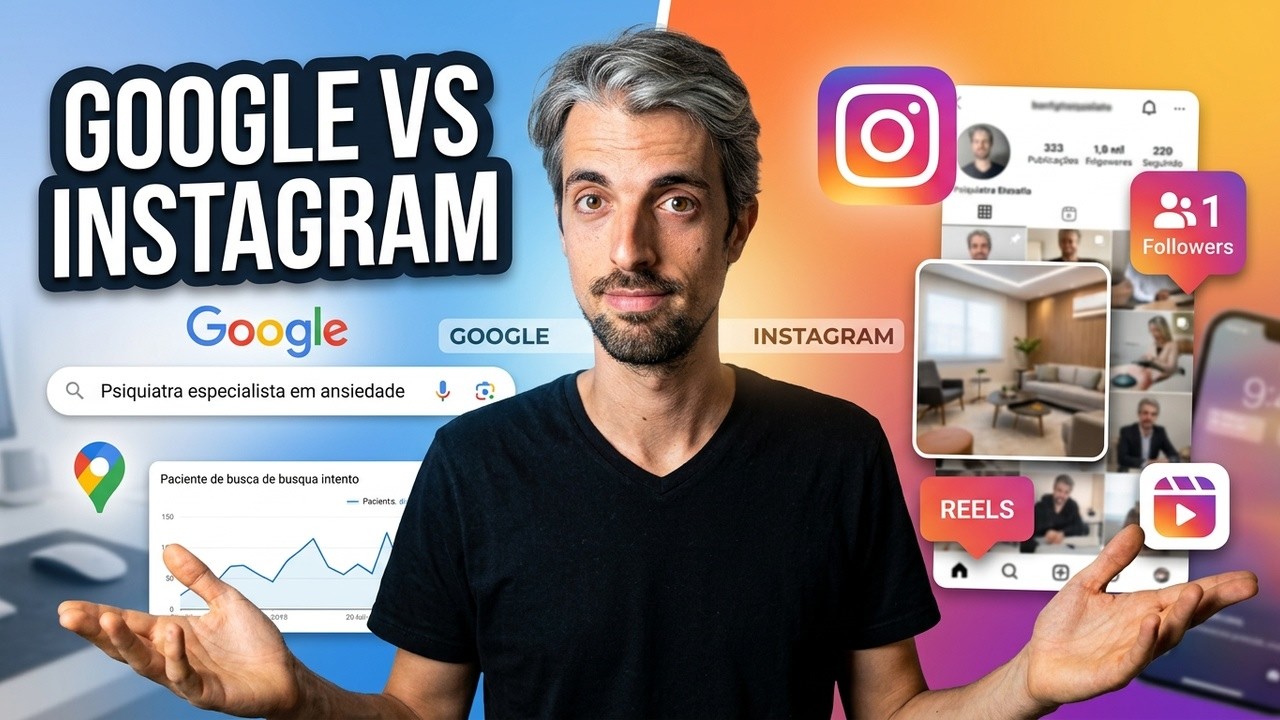Vídeo: Google Ads vs Instagram para Médicos