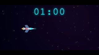 1 Minute Space Timer 🚀 Lofi Chill Countdown #spacetimer #lofitimer #countdowntimer
