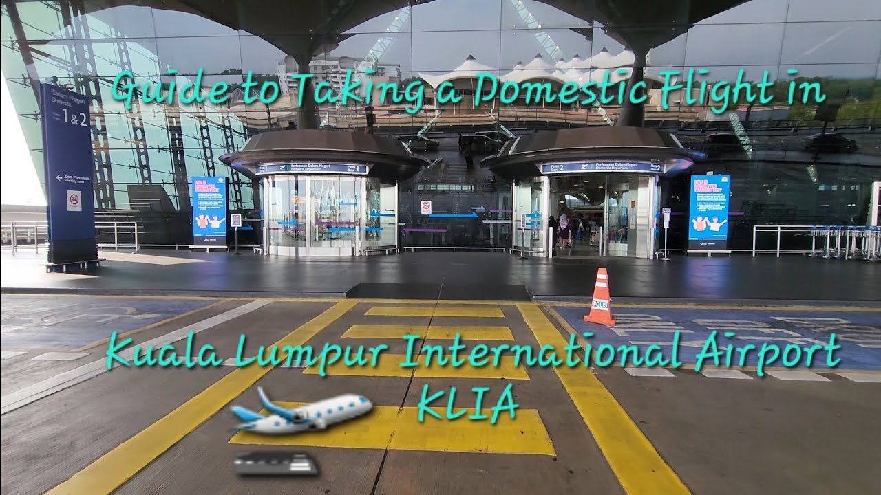 Domestic Flight in Kuala Lumpur International Airport KLIA Checkin to