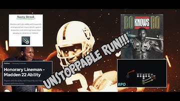 MADDEN 22 UNSTOPPABLE Run Play! How To Abuse BO JACKSON in MADDEN 22! #Shorts